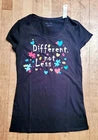 Handmade - Autism Awareness T-Shirt – “Different Not Less” Puzzle Heart Graphic Tee - Size: Medium