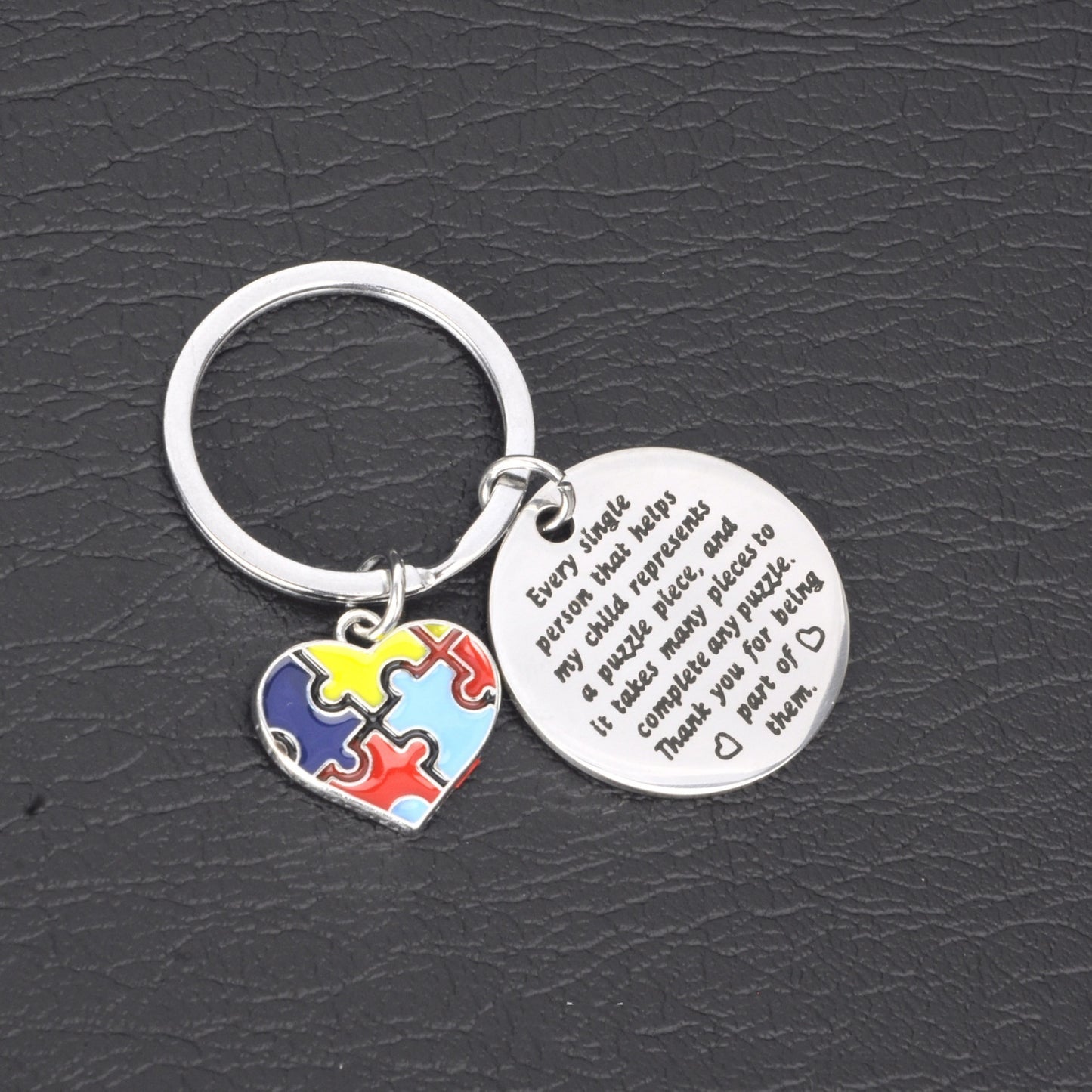 Autism "Thank You" Keychain