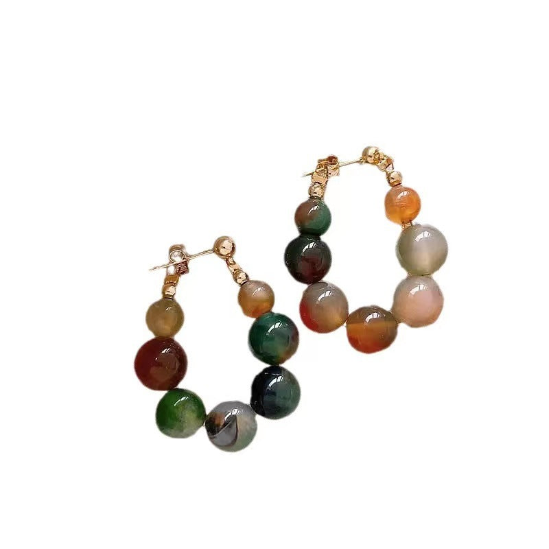 Jade Bead Earrings