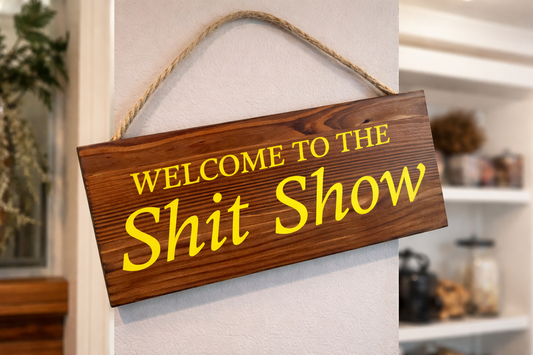 Handmade - Rustic Wooden Wall Signs Lot – Funny, Inspirational, Farmhouse Decor Bundle of 8