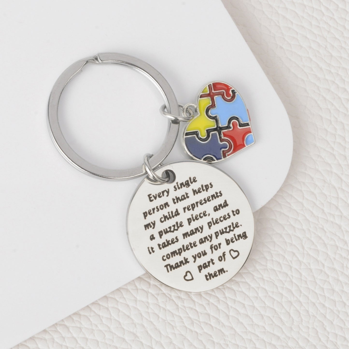 Autism "Thank You" Keychain