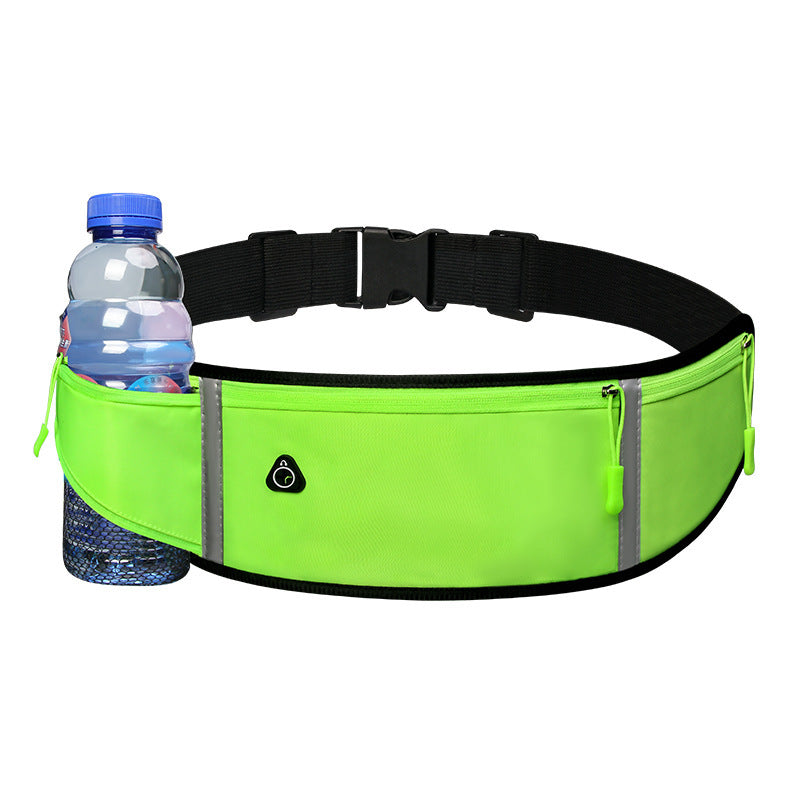 Sports Waist Bag With Pocket Light Slim Zip Running Belt