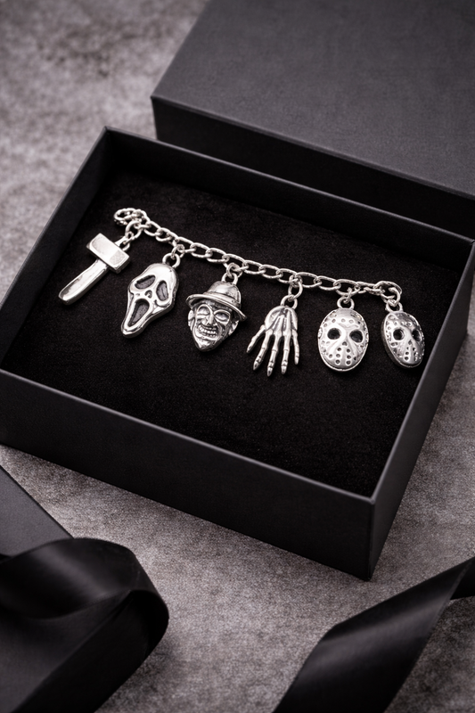 Halloween Horror Charm Bracelet with Character Faces - Unisex