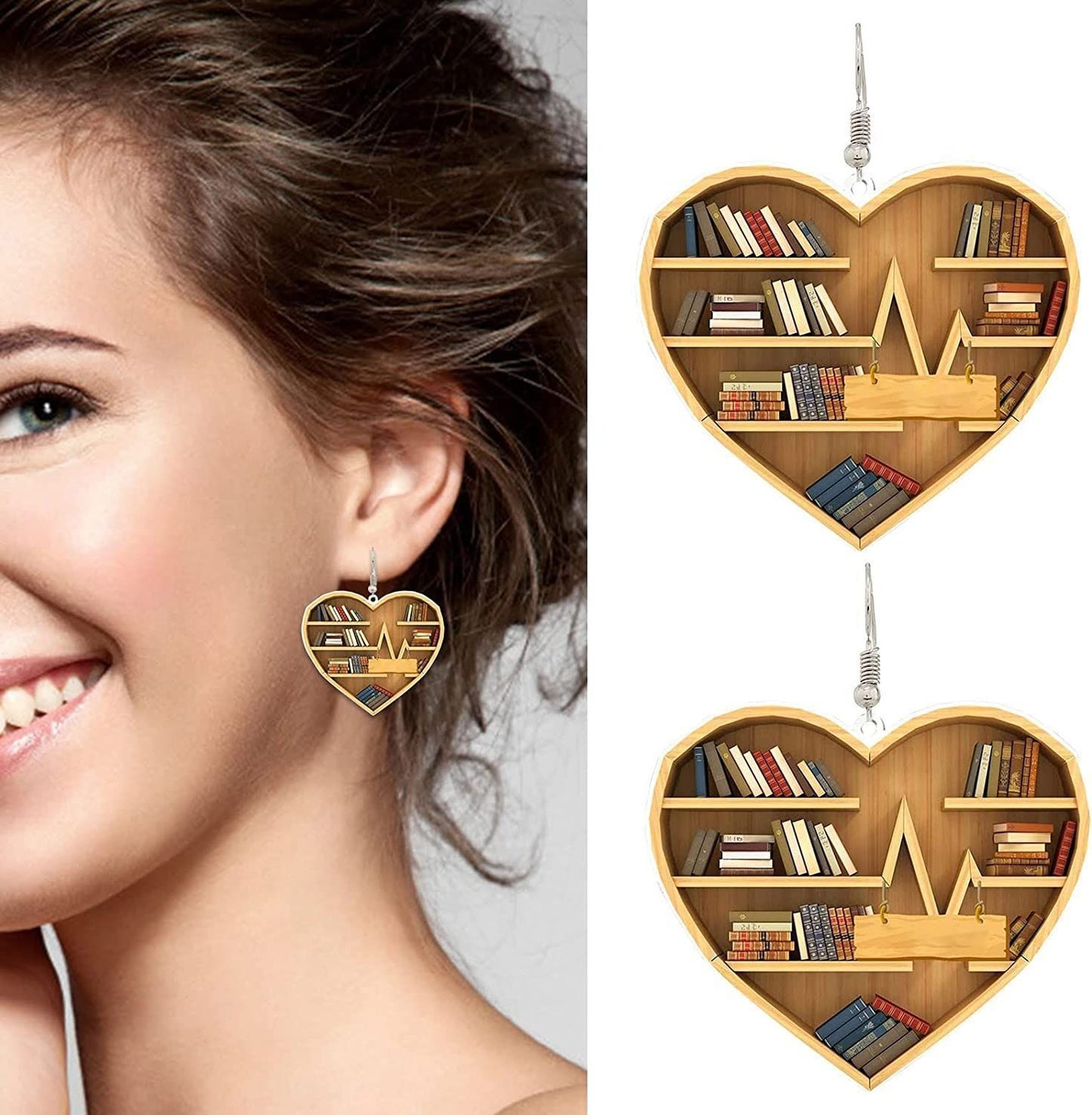 Fashion Reader Librarian Earrings