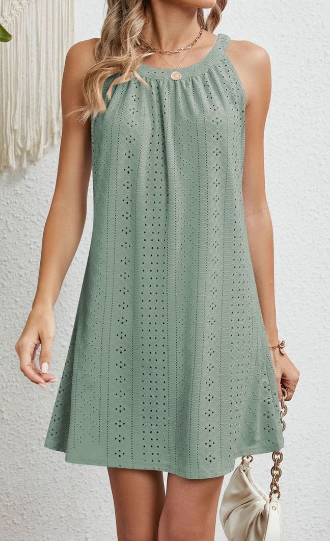 Women's Hollow Crochet Sleeveless Dress Vest