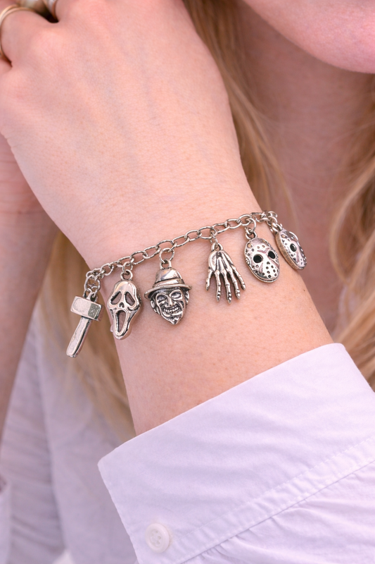 Halloween Horror Charm Bracelet with Character Faces - Unisex