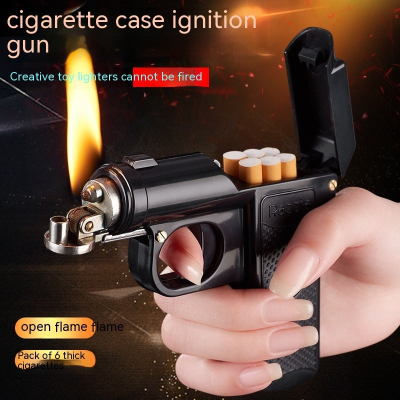 Gun-shaped Cigarette Case Lighter