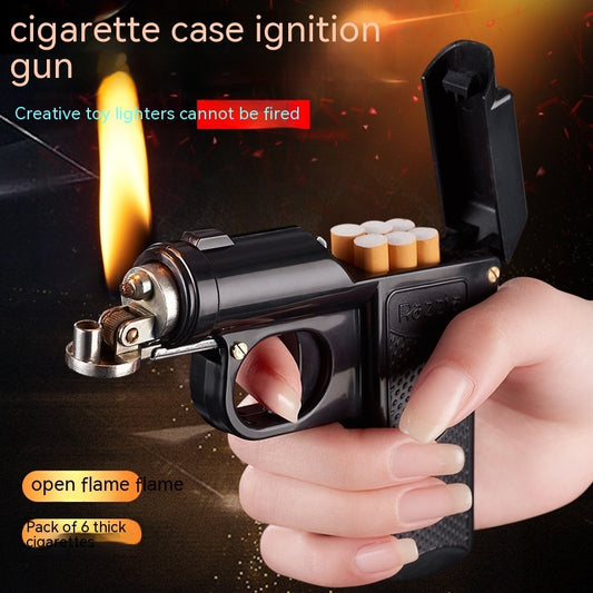 Gun-shaped Cigarette Case Lighter