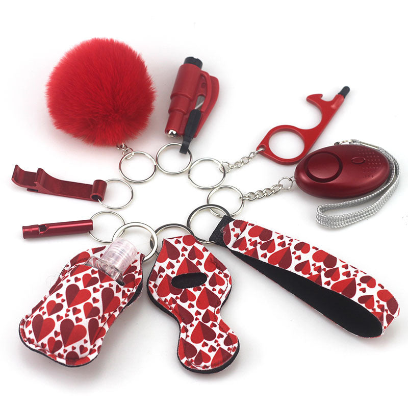 10 Piece Defensive Keychain Set