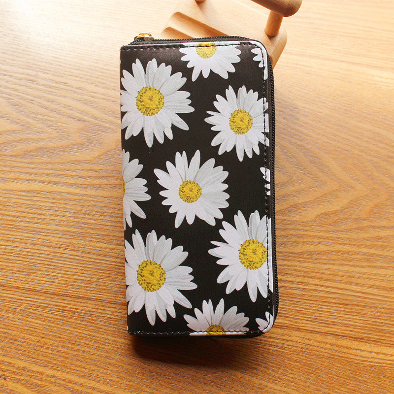 Women's Wallet Sunflower Print