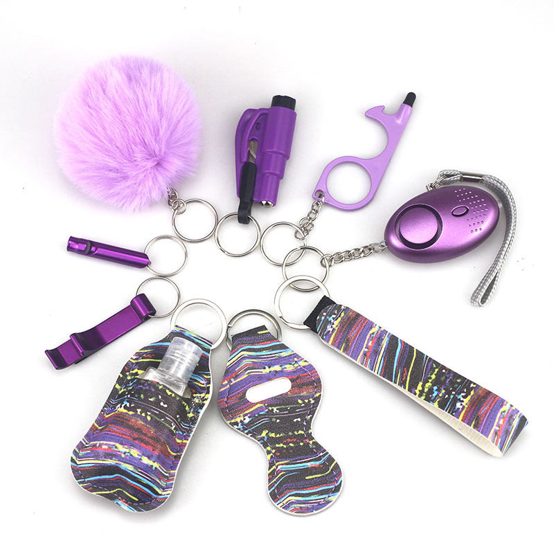 10 Piece Defensive Keychain Set