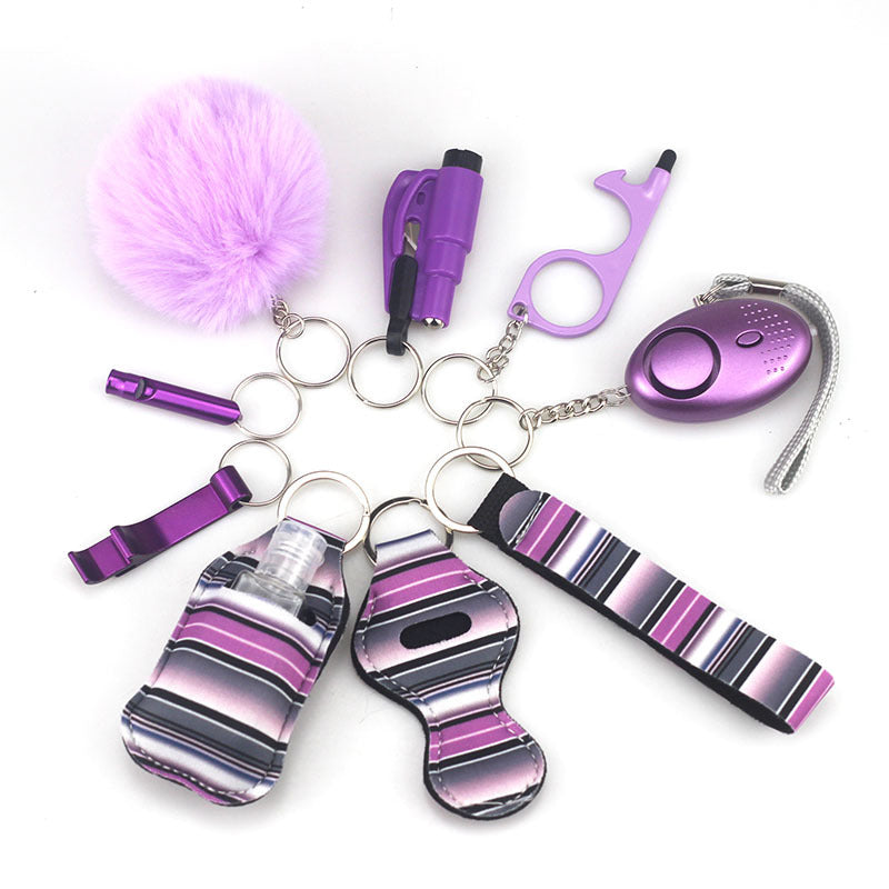 10 Piece Defensive Keychain Set