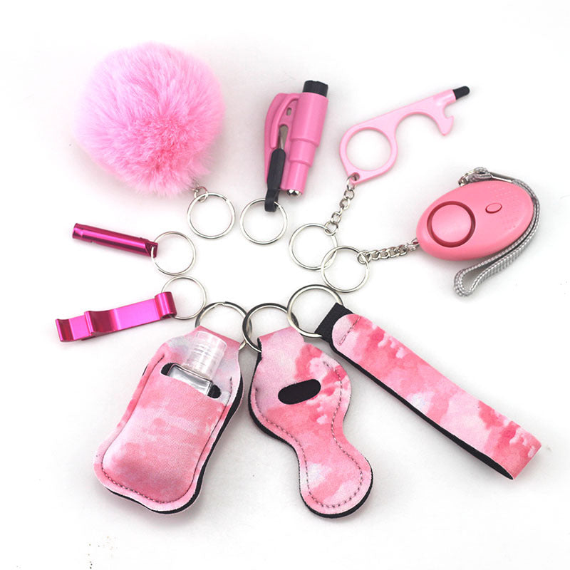 10 Piece Defensive Keychain Set