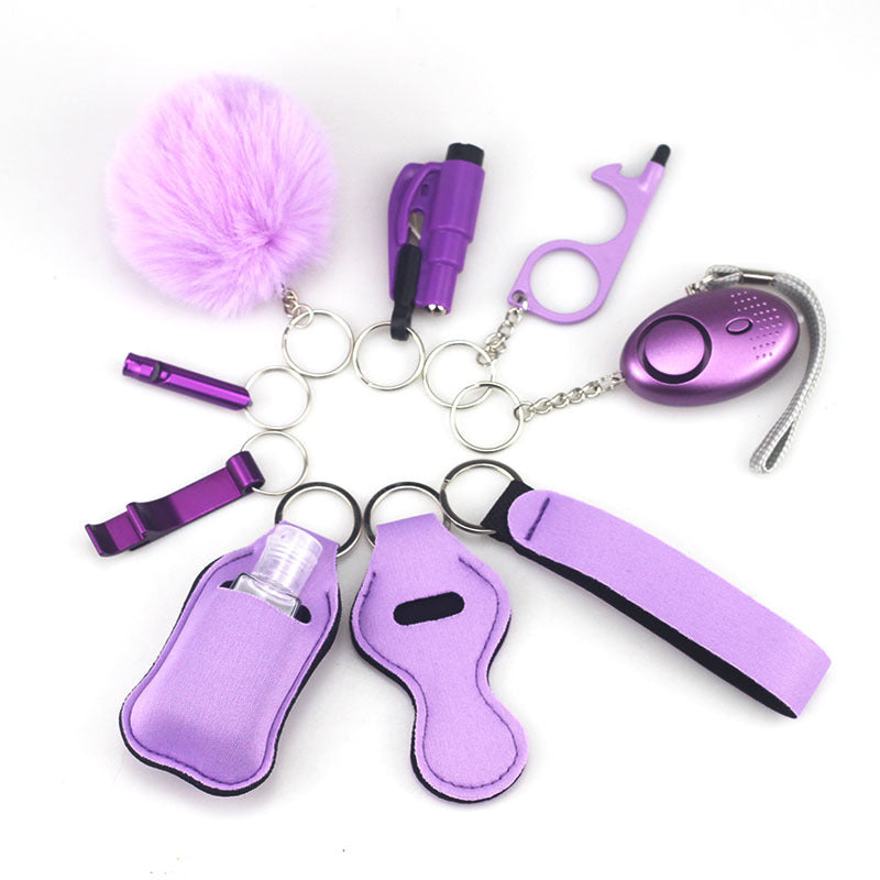 10 Piece Defensive Keychain Set