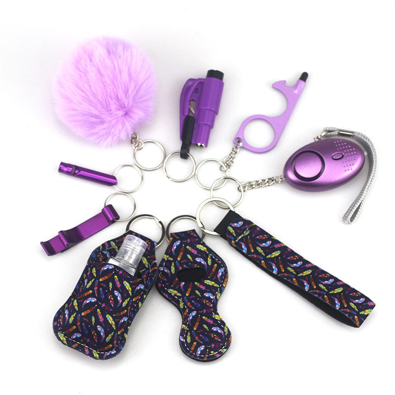 10 Piece Defensive Keychain Set