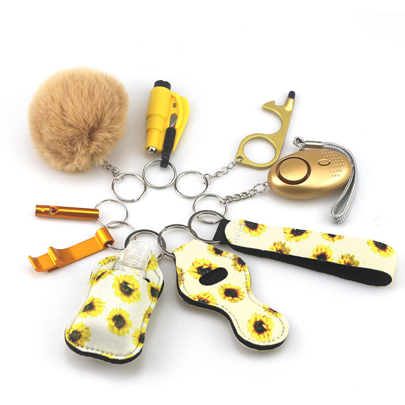 10 Piece Defensive Keychain Set