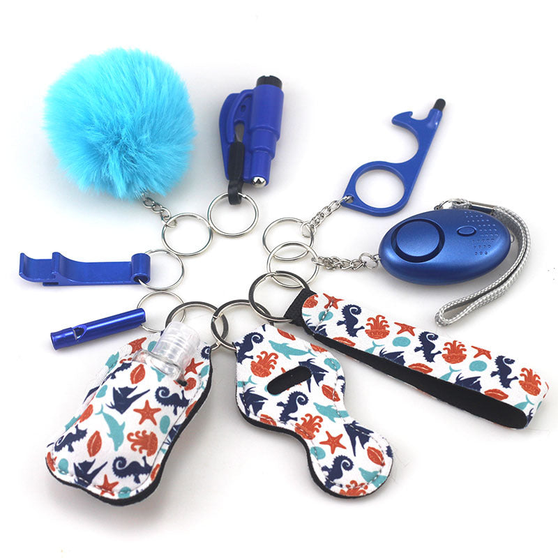 10 Piece Defensive Keychain Set