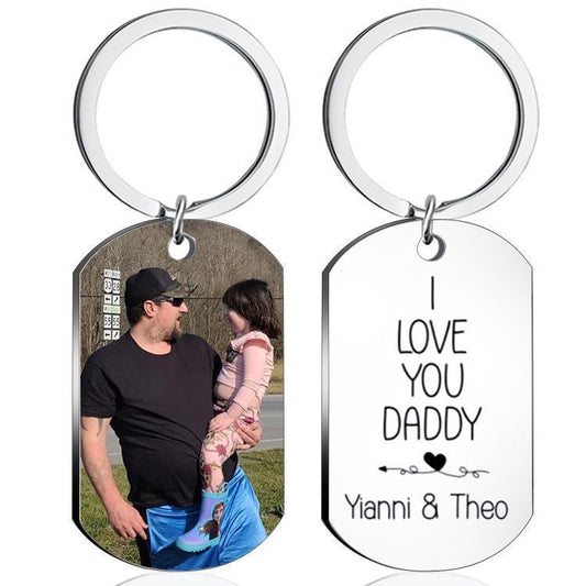 Personalized Color Printing Stainless Steel Keychain