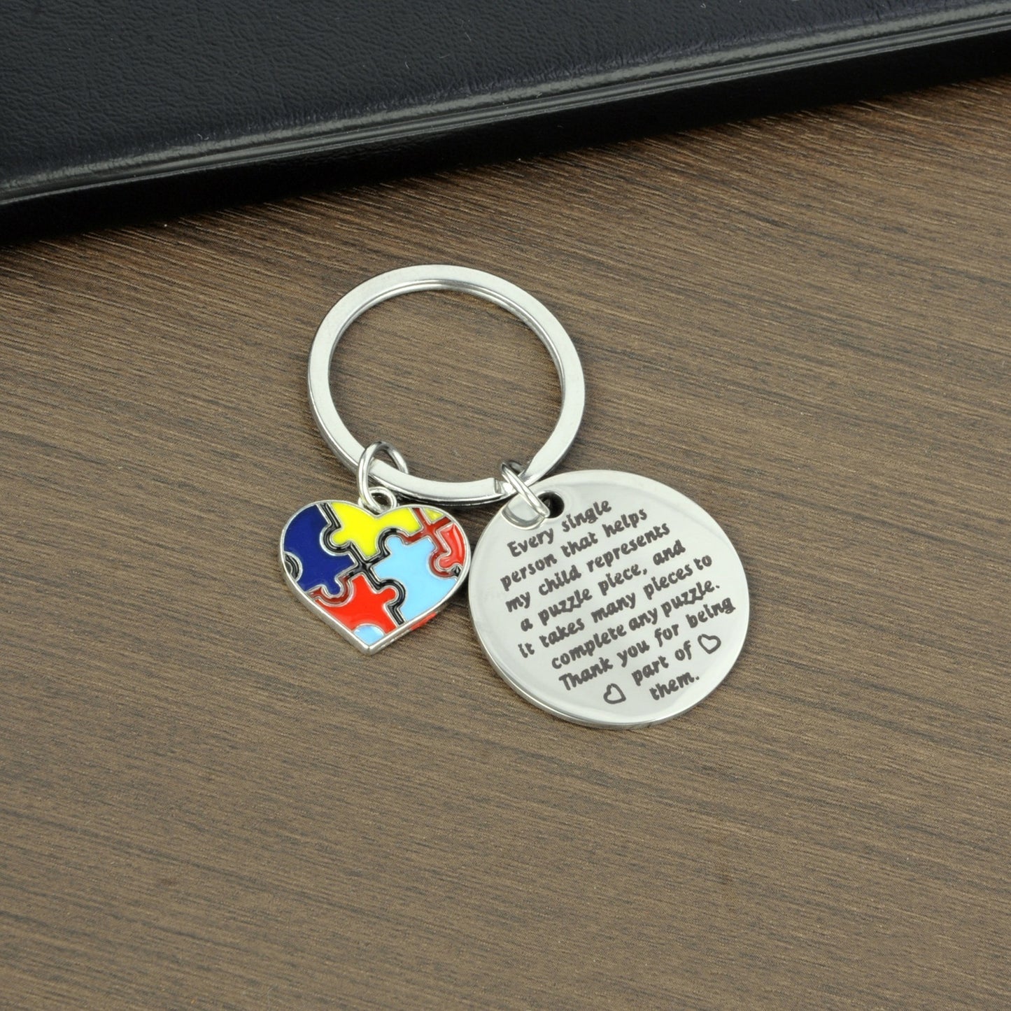 Autism "Thank You" Keychain