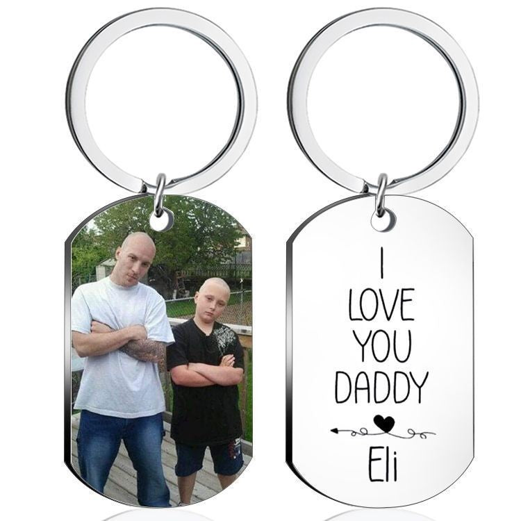 Personalized Color Printing Stainless Steel Keychain