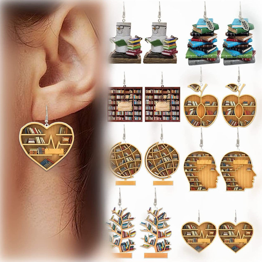 Fashion Reader Librarian Earrings