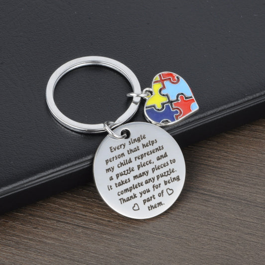 Autism "Thank You" Keychain