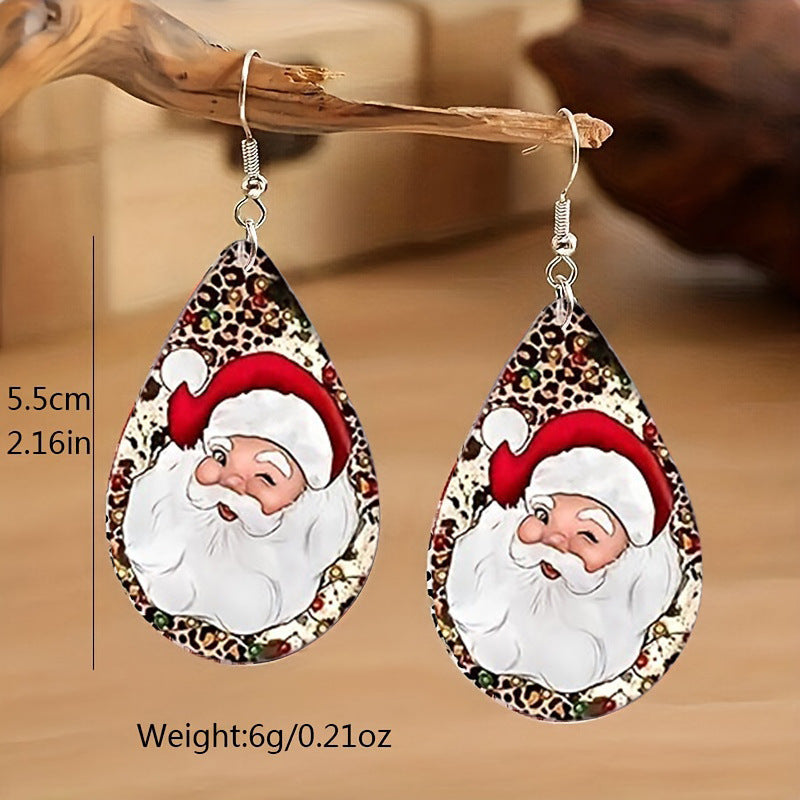 Water Drop Christmas Earrings