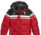 Kids U.S. Polo Assn. Red Puffer Hooded Winter Coat (Size 7)