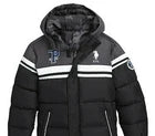 Kids U.S. Polo Assn. Black Puffer Hooded Winter Coat (Size 7)
