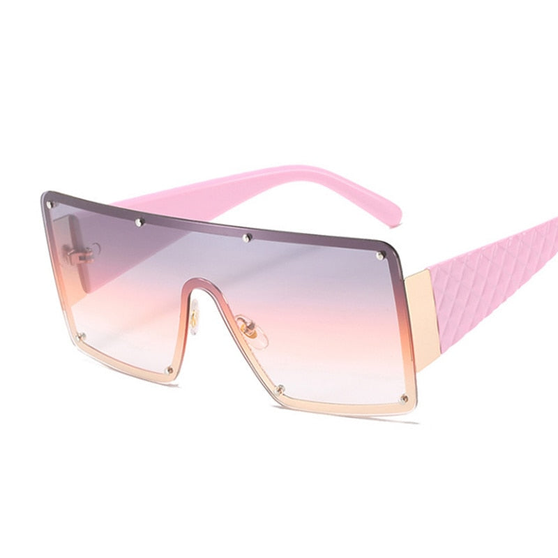 Retro Gradient Big Frame Sunglasses