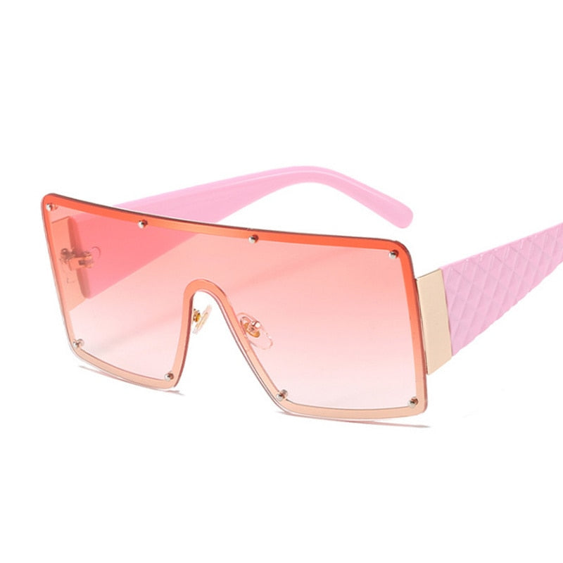 Retro Gradient Big Frame Sunglasses