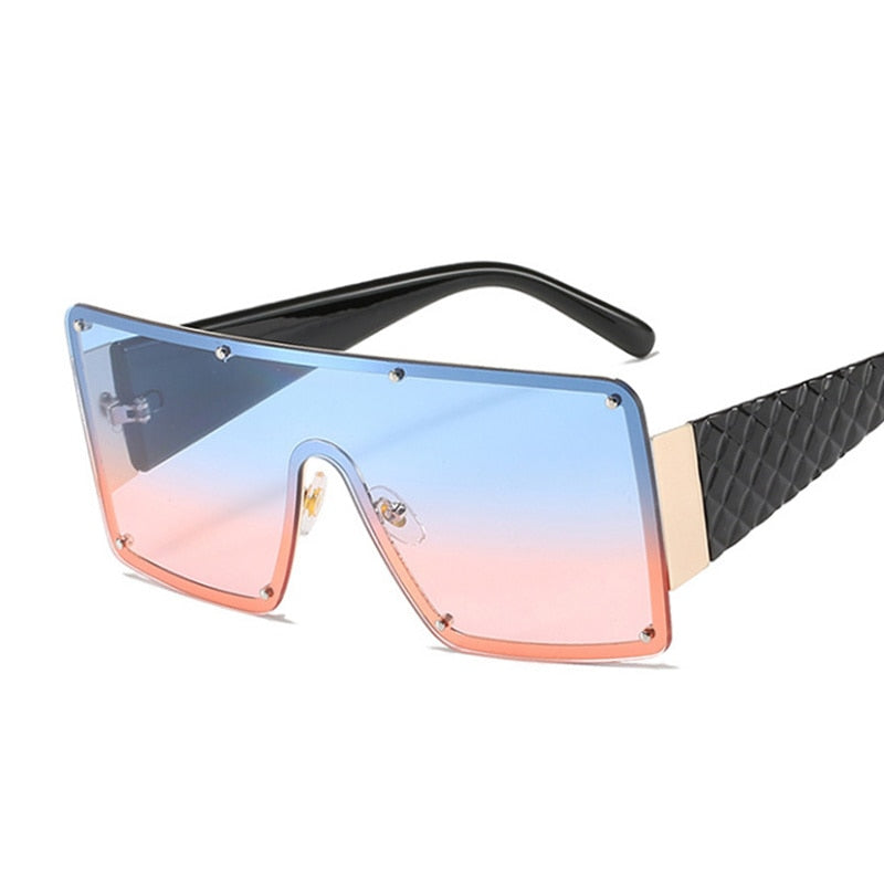 Retro Gradient Big Frame Sunglasses