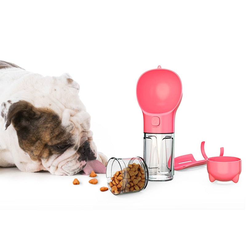 Portable 3 In 1 Leak-Proof Multifunctional Dog Water Bottle - Pet Water Bottle / Food Feeder / Poop Dispenser