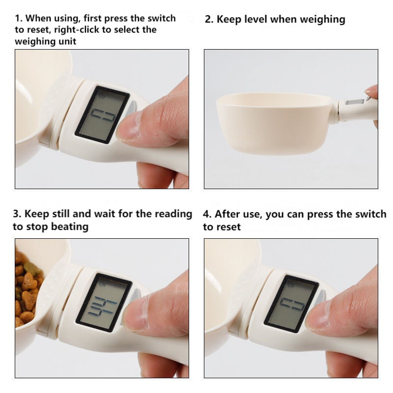 Electronic Pet Food Measuring Tool for Cats & Dogs