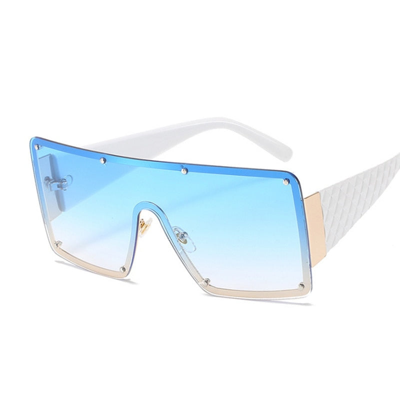 Retro Gradient Big Frame Sunglasses