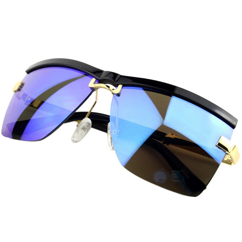 Semi-Rimless Frame Sunglasses - Unisex