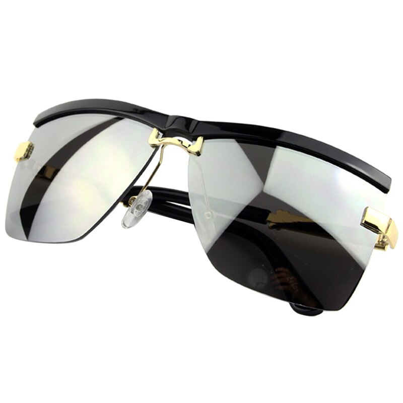 Semi-Rimless Frame Sunglasses - Unisex