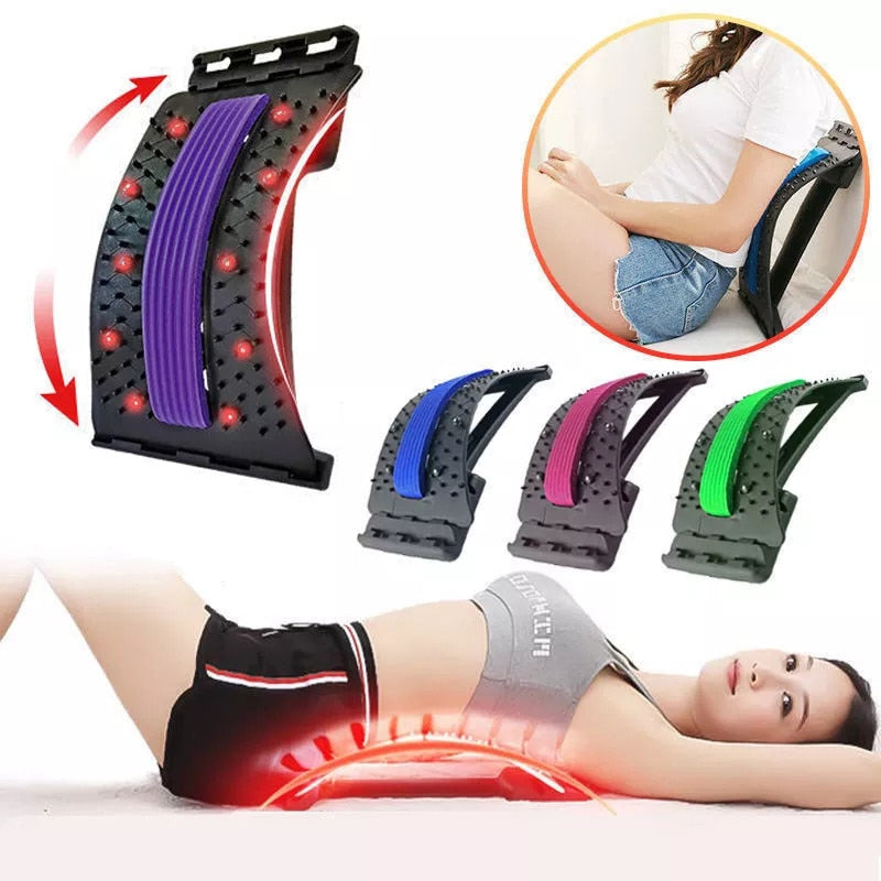 Magnetic Back Massage Muscle Relax Stretcher - Posture Therapy, Back Stretch, Spine Stretcher, Lumbar Support, Pain Relief