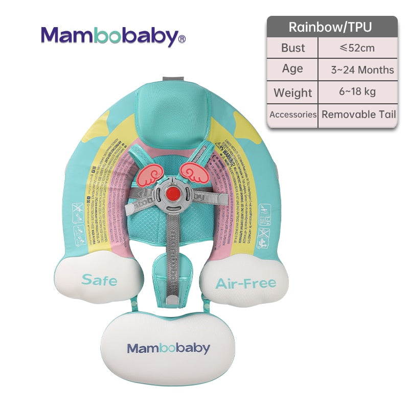 Newborn Non-Inflatable Baby Swimming Float with Canopy