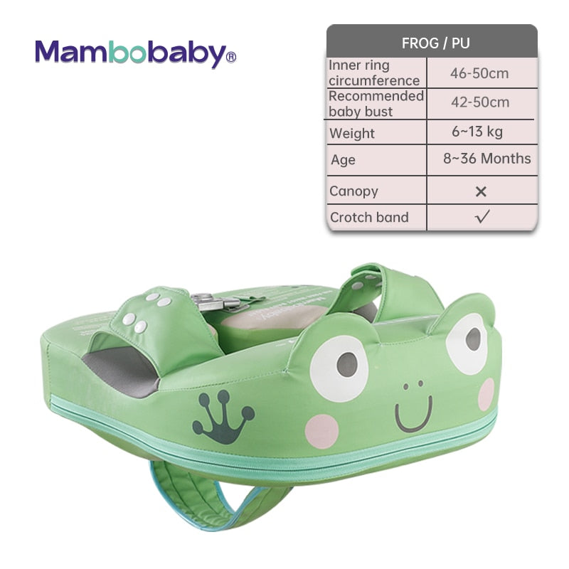 Newborn Non-Inflatable Baby Swimming Float with Canopy