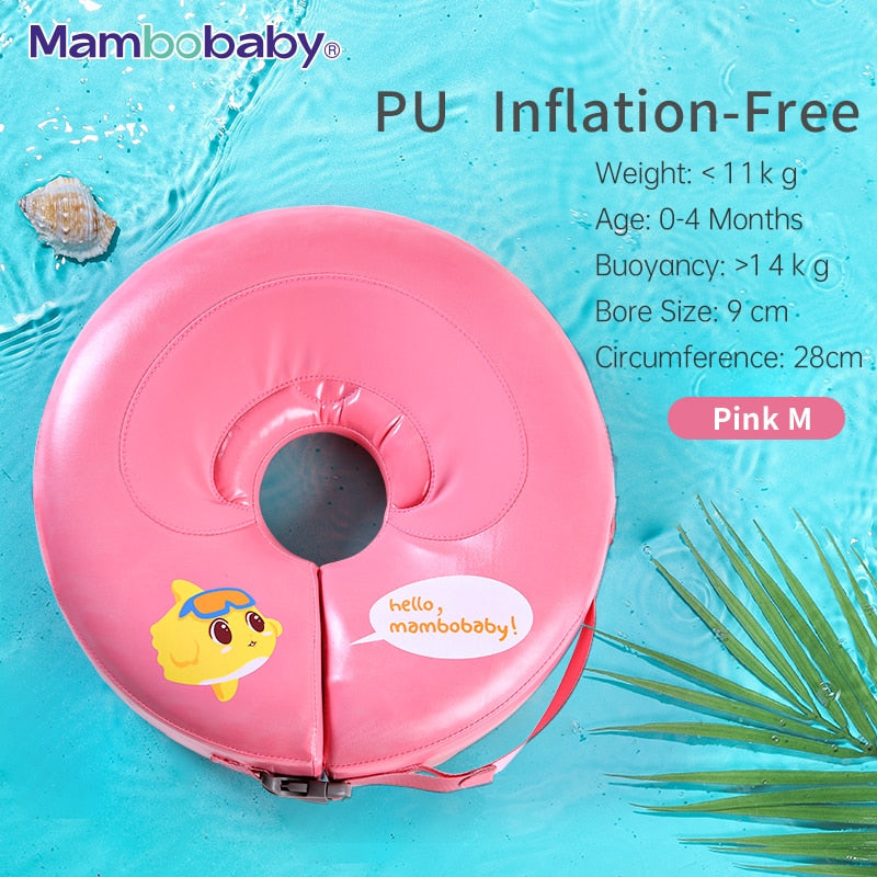 Newborn Non-Inflatable Baby Swimming Float with Canopy