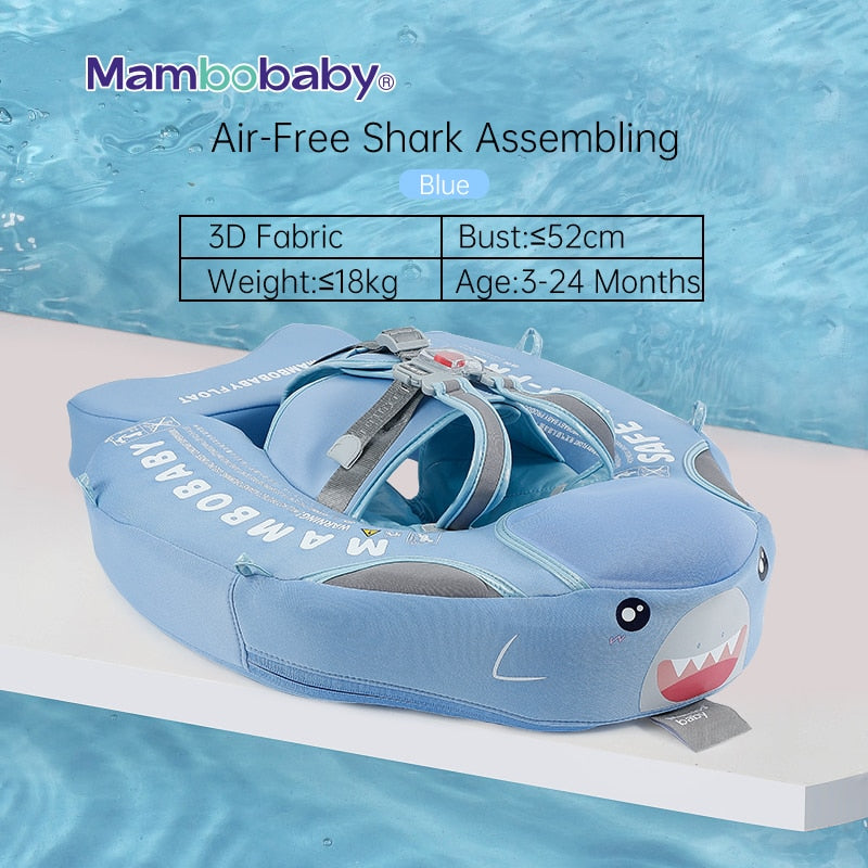 Newborn Non-Inflatable Baby Swimming Float with Canopy