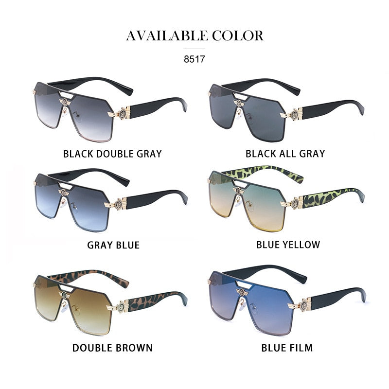 Large Frame, Double Beam, Outdoor UV And Radiation Proof Sunglasses