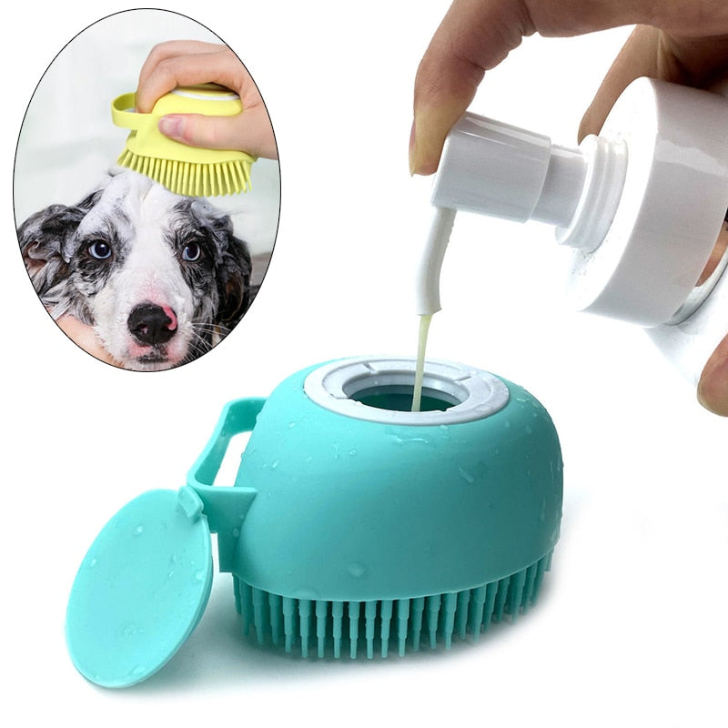 Soft Safety Silicone Dog Bath Massager Brush